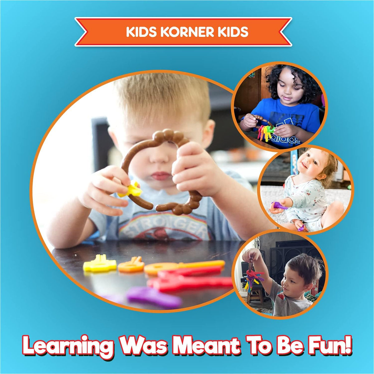 Krazy Keys - Lace, Count, Match & Play with 12Pc Real Key Shapes + Ebook