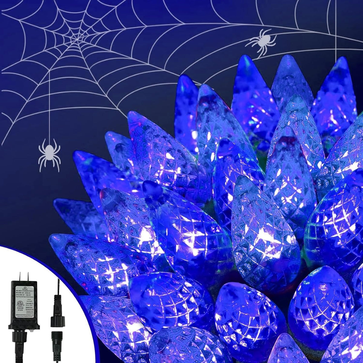 250 LED Linkable C6 Christmas Lights 82FT Christmas Lights Outdoor Decor