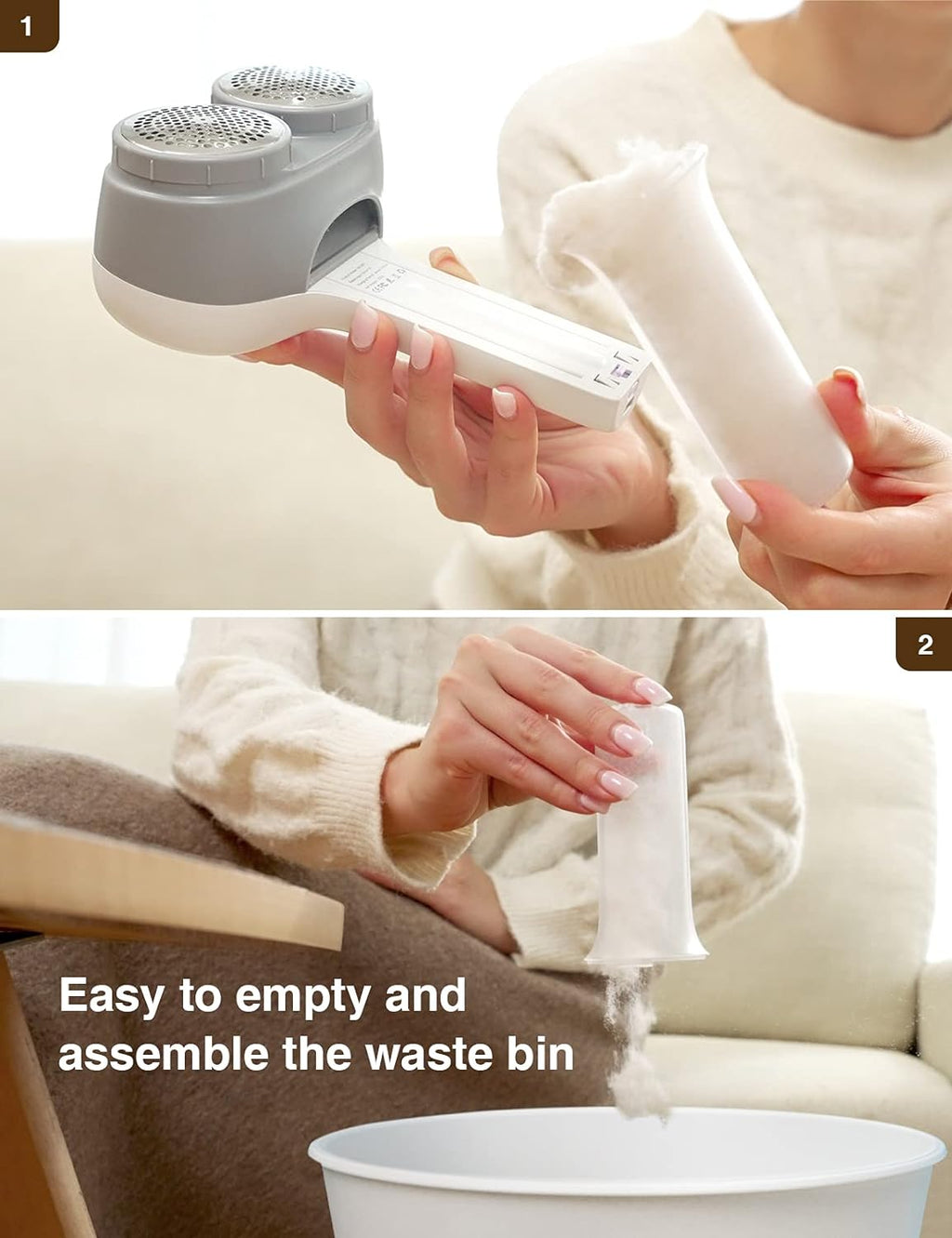 Fabric Shaver for Clothes and Furniture, Rechargeable Lint Remover