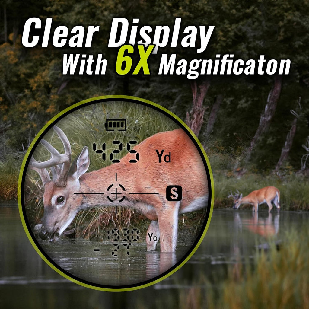 Hunting Rangefinder, Rechargeable Camo Laser Range Finder 700/1000Y