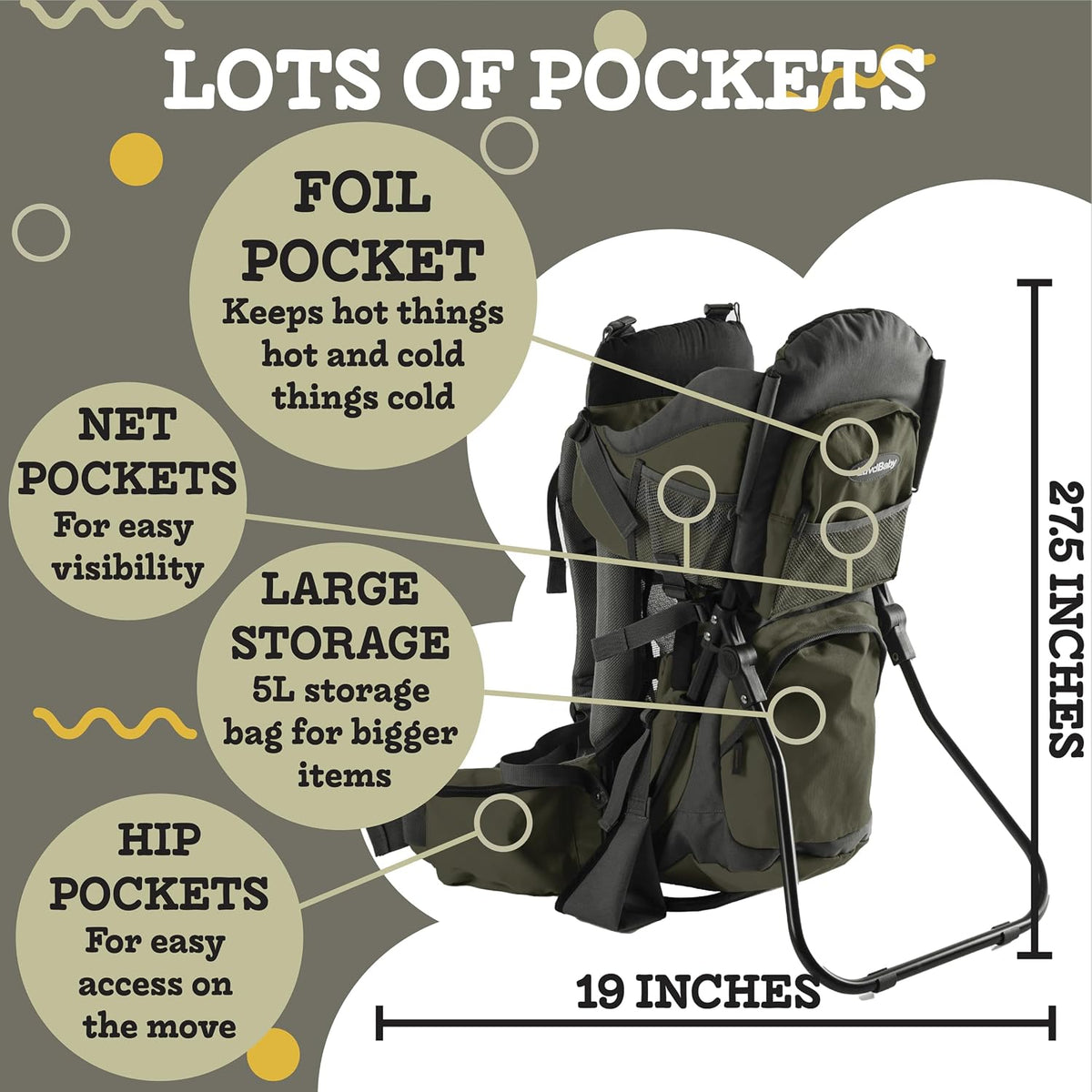 Hiking Baby Carrier Backpack - Toddler & Child Carrier
