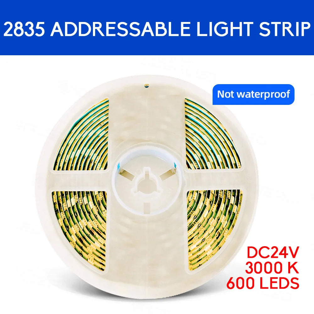 PIR Motion Sensor Light Strip Mini Control Stair Streamline under Cabinet Night Light Addressable LED Strip Tape for the Stair