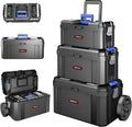 3-In-1 Rolling Tool Box with Wheels, Stackable Tool Box,17+19+21"