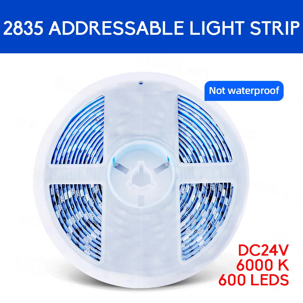 PIR Motion Sensor Light Strip Mini Control Stair Streamline under Cabinet Night Light Addressable LED Strip Tape for the Stair