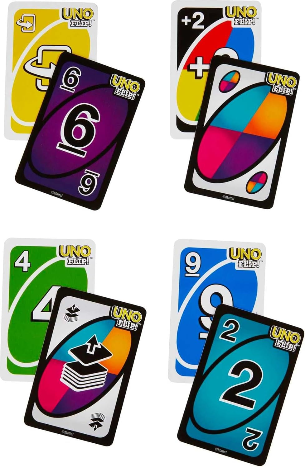 UNO FLIP! Card Game in Storage Tin,Ages 7+, 2-10 Players