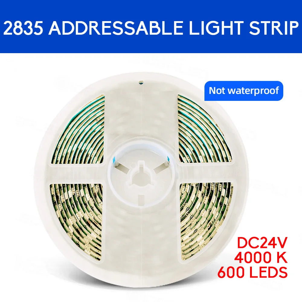 PIR Motion Sensor Light Strip Mini Control Stair Streamline under Cabinet Night Light Addressable LED Strip Tape for the Stair
