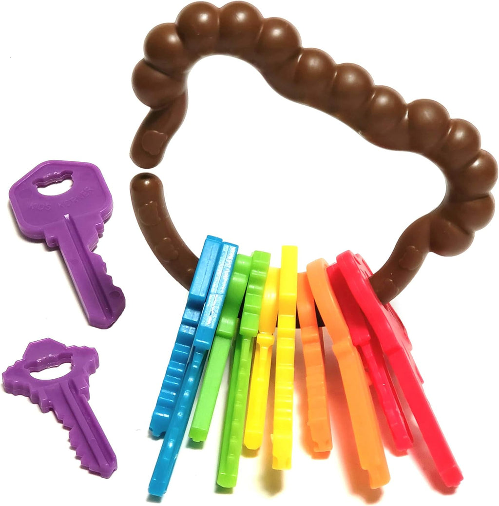 Krazy Keys - Lace, Count, Match & Play with 12Pc Real Key Shapes + Ebook