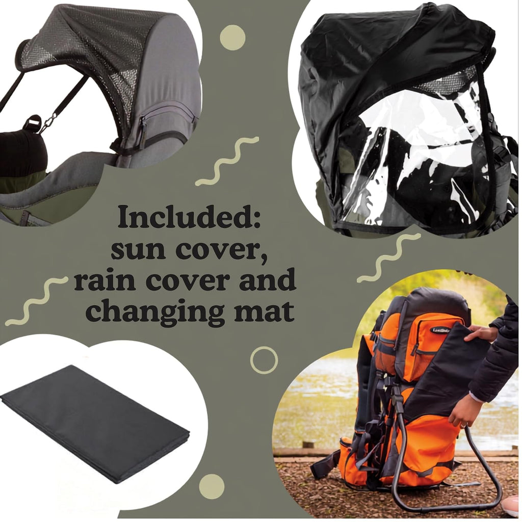 Hiking Baby Carrier Backpack - Toddler & Child Carrier